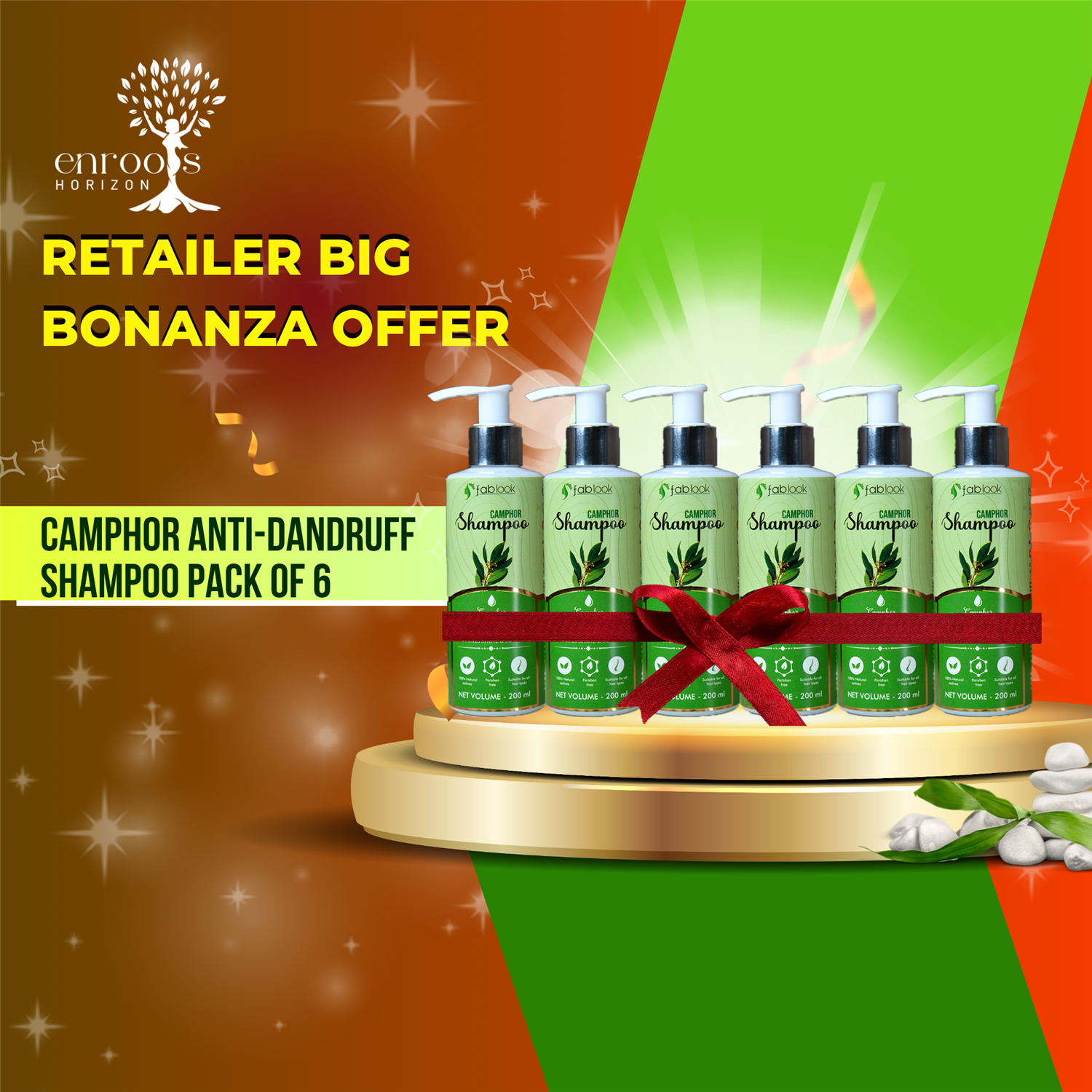 Camphor Anti-Dandruff Shampoo Pack Of 6